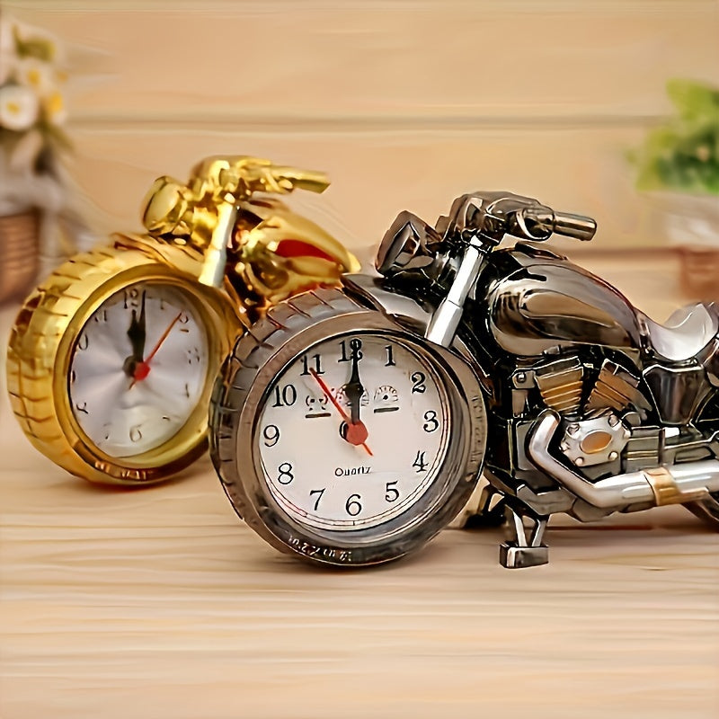 Battery-Powered Classic Motorcycle Alarm Clock: A Timeless Blend of Style and Precision