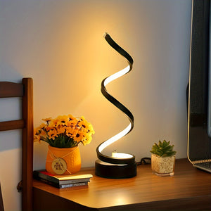 USB Powered Adjustable Spiral LED Desk Lam